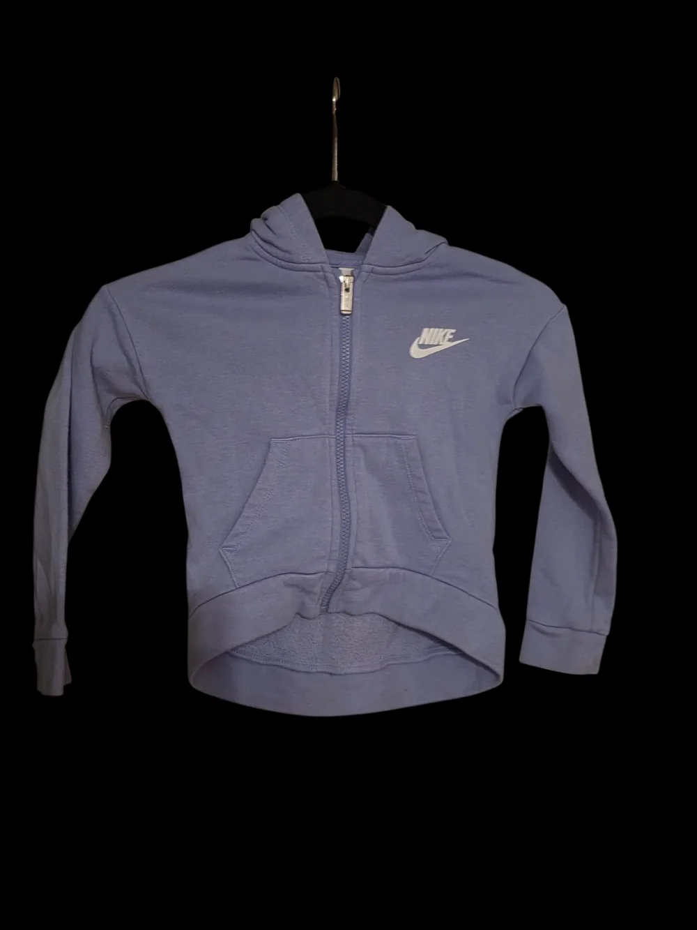 Nike Girls Toddler Full Zip Fleece Hoodie Lavender Purple Size 5 (4-5T)